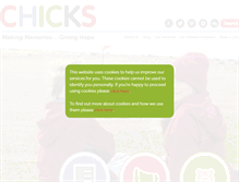 Tablet Screenshot of chicks.org.uk